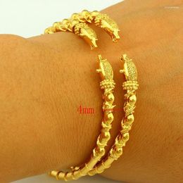 Bangle Dragon Bracelet For Women Men Gold Colour Jewellery Ethiopian/USA/African Animal Bangles Items Raym22