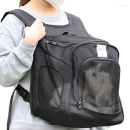 Dog Car Seat Covers Pet Carrier Backpack Breathable Travel Bag With Ventilated Mesh Hands-free And Adjustable Cat Backpacks For Cats