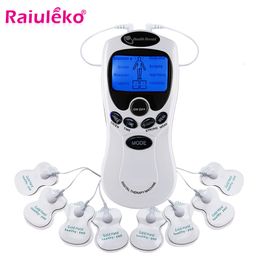 Other Massage Items Dual Output Body Massager Electric Massage Kit EMS Stimulator Full Body Relax Muscle Therapy Pulse Tens Acupuncture Massager 230621