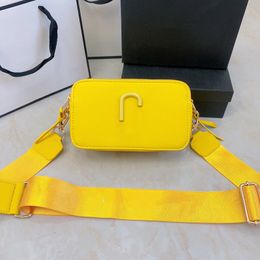 Brand New 23SS Summer Women's Messenger Bags Texture Small Square Bag Fashion Versatile Single Shoulder Bag Double Panel Contrast Colour grils Crossbody Camera Bag