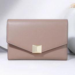 Wallets Envelope Metal Hasp Solid-Color Long Clutchs Lightweight Multifunctional Purse Gift For Birthday