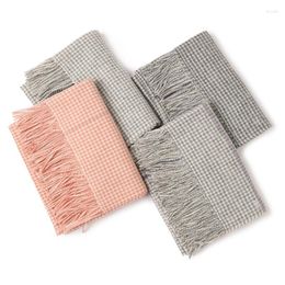 Scarves 2023 Inner Mongolia Autumn And Winter Women's Wool Scarf Colour Matching Weaving Warm Little Qianniage Shawl