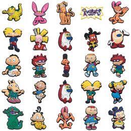 Shoe Parts Accessories Ecofriendly Custom Cartoon Cute Character Soft Rubber Pvc Clog Charms For Shoes Drop Delivery Ot4Nt