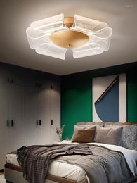 Ceiling Lights 2023 LED Chandelier Modern Minimalist Acrylic Design Gold Creative Light Bedroom Living Room Luxury Interior
