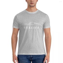Polos Masculinos BulliMustang Silhouette Classic T-Shirt Summer Top Plain T Shirts Mens Mens Graphic T-shirts Roupas Engraçadas