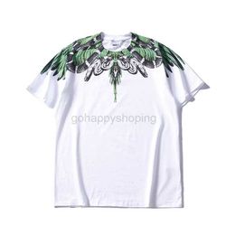 Mb Trendy Marcelo Classic Black and White Yin Yang Water Drop Wings Feather Short Sleeve Men's Women's T-shirtab75 11