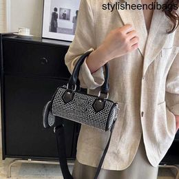 stylisheendibags Summer Messenger Bags New Trend Full Water Diamond Handbag Women's with Advanced Sense Cylinder Single Shoulder Crossbody Mother Bag