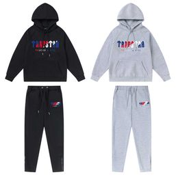 Mens Designers man Tracksuits Hoodies Jogger Sportswear Casual Sweatershirts Sweatpants Streetwear Pullover TRAPSTAR Fleece Sports Design of motion 668ess