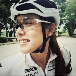 Riding glasses all-weather color changing men's and women's running marathon windproof sand bike mountain bike glasses