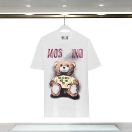 Designer Womens T-shirt Summer Italian Luxury Brands New Men's Fashion Leisure Tees Cartoon Bear Loose Tops clothing Cotton Round Neck Outdoor Couple clothingES2M