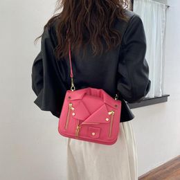 Evening Bags Harajuku Jacket Design Crossbody For Women Cute Coat Shoulder Bag Mini Box Purses And Handbags Rivet Designer Girls