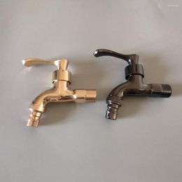Bathroom Sink Faucets Full Metal Gloden Colour G1/2 Cold Water Tap Fast On Faucet Basin Washing Machine Bibcock
