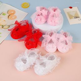First Walkers Baby Lace Shoes Spring Autumn 0-12 Months Breathable Infants Soft Sole