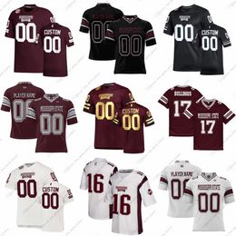 Custom NCAA College Football Jerseys Smith Anderson Davis Harris Russell Crumedy Pickering Clayton Dinkins Nelson Russell''Mississippi''State''Bulldogs''