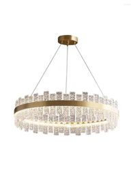 Pendant Lamps Lights Modern LED Gold/Black Luxury Crystal Round/Rectangle/Oval Hanging Suspend Home Lighting Fixture For Living Room