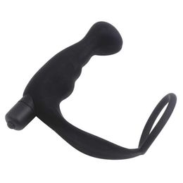 Adult product G-point prostate lock ring vibration massage stick male massager 75% Off Online sales