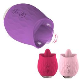 Little Full Flower Rose Tongue Device Female Vibrator G-point Jump Egg 75% Off Online sales