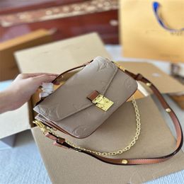 Luxury famous brand women designer Shoulder bag gold chain bag Cross body womens handbag fashion crossbody bag purse flowers Shoulder Bags Dropshipping