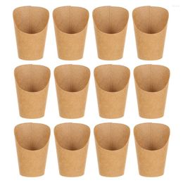 Flatware Sets Chip Cup Disposable French Fry Cups Fries Egg Puffs Charcuterie Cones Snack Serving Storage Mini Treat Boxes