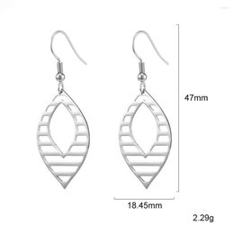 Dangle Earrings ZST009 2023 Design Valentine's Day Gift Stainless Steel Leaves Shape Charm Dop Earring Europe Lady Jewellery