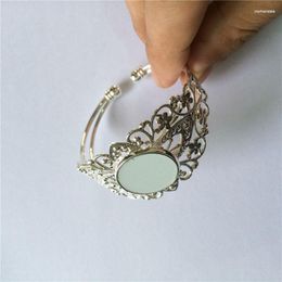 Bangle Sublimation Blank Bangles For Women Fashion Flower Bracelet Jewellery Heat Tranfer Printing DIY Gift Material 08283 Raym22