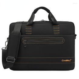 Briefcases Chikage Business Briefcase One Shoulder Bag Large Capacity Casual Handbag Multi-function Simple Laptop Crossbody
