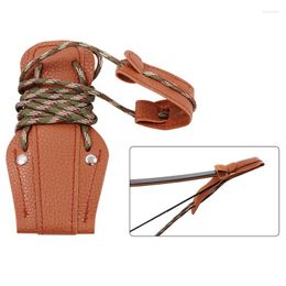 Knee Pads 1piece Leather Bow Limbs String Instal Rope For Long Recurve Compound Accessory Archery