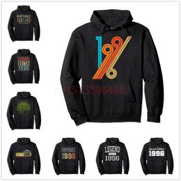 Men's Hoodies 95% Cotton Est 1996 Limited Edition 27th Vintage Birthday 90's Gift Pullover Hoodie Sweatshirt Men Women Tracksuit