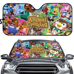 Shade Animal Crossing Game 3D Pattern Front Windowshield Sunshade Foldable Summer Sun UV Gloss For Car Auto Fashion Accessories