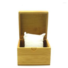 Watch Boxes & Cases Customised Bamboo Display Box High Quality Storage Wooden Can Be Engraved With LOGO Drop