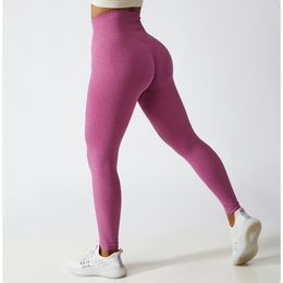 Active Pants BuCrunch Seamless Yoga High Waist Sports Leggings Fitness Women Hip Lift Tight Riding Running Gym Clothing