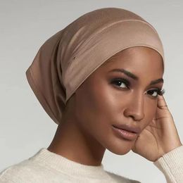 Scarves Inner Hijab Caps Muslim Stretch Jersey Cap Islamic Underscarf Bonnet Female Headscarf Turbante Turban Mujer