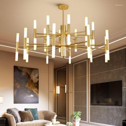 Chandeliers Gold Chandelier Lighting For Modern Home Decor Bedroom Dining Room Lightiing Led Lamp Fixture