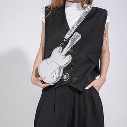 Evening Bags Glossy Guitar Women Handbag Cute Violin Design Shoulder Bag Harajuku Crossbody For Musical Instrument Designer