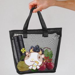 Storage Bags Portable Beach Bag Multifunction Large Capacity Mesh Shower With Zipper Tote Accessories