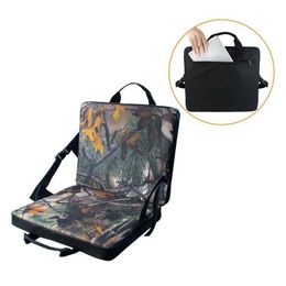 Camp Furniture Portable Stadium Seat Cushion Ultra Extra Thick Builtin Pocket Indoor Outdoor Folding Chair Cushions With Shoulder StrapHKD230625