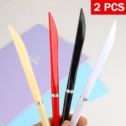 Multi-functional Ballpoint Pen With Box Opener Safety Plastic Knife Cutable Pens Household Office Stationery Blue Gel Ink