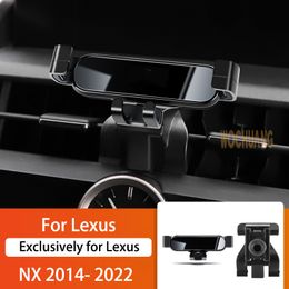 Car Mobile Phone Holder For Lexus NX NX200 NX300 2014-2022 360 Degree Rotating GPS Special Mount Support Bracket Accessories