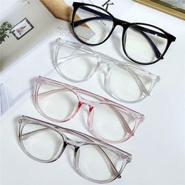 Sunglasses Frames Anti Blue Light Glasses Women Men Computer Gaming Eyeglass Vintage Optical Plain Frame Spectacles Transparent Blocking