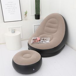 Mat 2022 New Large Small Lazy Sofas Cover Chairs Inflatable Linen Cloth Lounger Seat Bean Bag Pouf Puff Couch Tatami Living Room