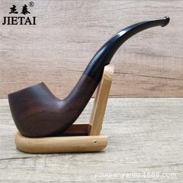 Smoking Pipes Old style sandalwood detachable cleaning cycle filtration dry pipe retro solid wood Philtre