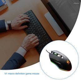 Mice Gaming Mouse Wired 3200DPI With Breathing Light Ergonomic Game USB Computer RGB Gamer Desktop Laptop PC MouseMice