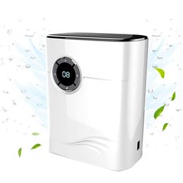 Portable Premium Dehumidifier with Negative Ion Air Cleaner - Energy Efficient Air Dryer for Home, Kitchen, and Room - 1200ml Moisture Absorbing Technology