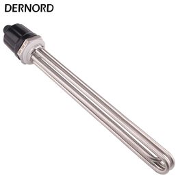 Heaters DERNORD DN32 Thread 380v 12kw Heating Pipe Stainless Steel Water Heater Electrical Immersion Element Booster