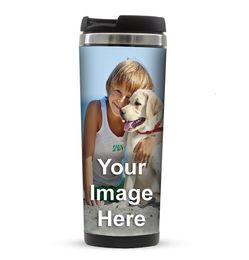 Water Bottles free shiping sell PixMug - Po Travel Mug - The Mug That's A Picture Frame - DIY - Insert your own pos or designs 230625
