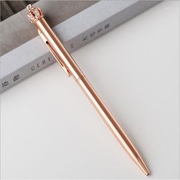 Colours Creative 1.0 Mm Luxury Crown Ball Ballpoint Pen For Lady Wedding Office School Supplies Gift 2PCS/Set