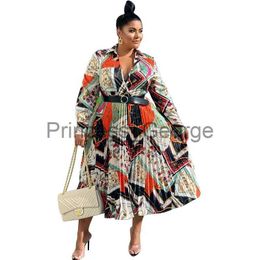 Casual Dresses 4XL 5XL Plus Size Women's Clothing Vintage Sexy Daily Overalls Long Sleeve Pleated Maxi Dress Ladies Party Fashion Long Dress x0625