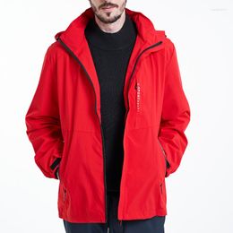 Men's Jackets Spring And Summer Fashion Men's Casual Jacket Plus Size Outdoor Windproof Waterproof Hooded Zipper Coat 8XL