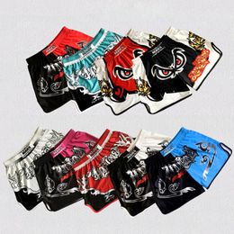 Other Sporting Goods Crossfit Shorts Mma Boxing Muay Thai Shorts Color Matching Printed Wushu Sanda Rashguard Mma Sport Boxing Trunks Kickboxing 230621