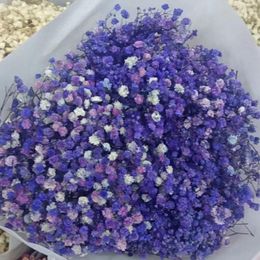 Decorative Flowers 100g Big Bunch BabysBreath Natural Dried Preserved Gypsophila Flower Decor Home Wedding Bouquet Valentines Couple Gifts